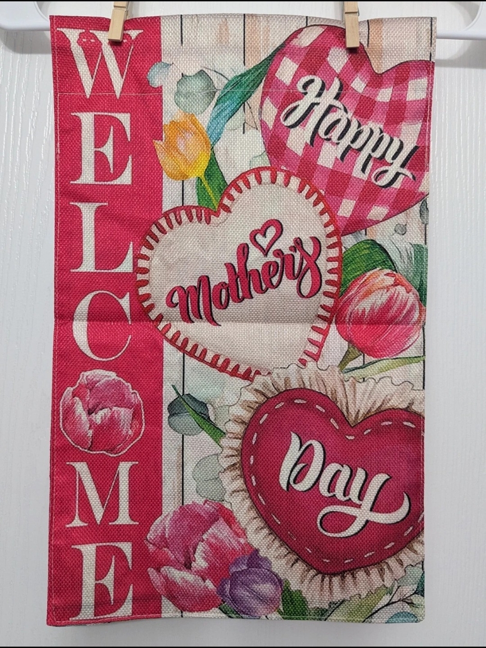 Happy Mother's Day Welcome Garden Flag
